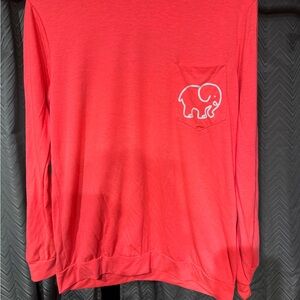 Women's Red Long Sleeve Tee